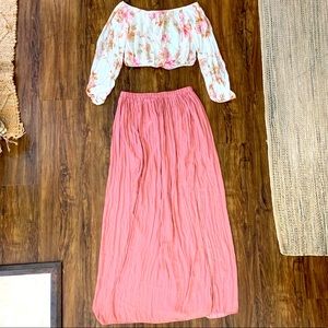 Two Piece Skirt and Top Set by Forever 21